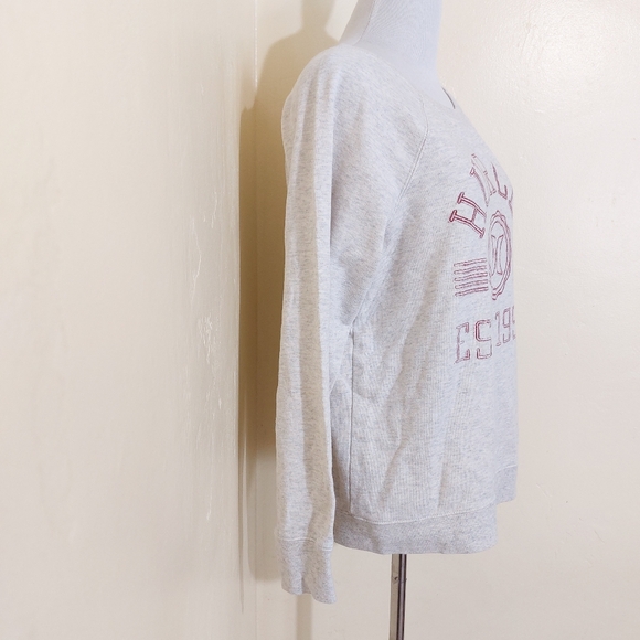 Hurley Est. 1999 Red Logo Long Sleeve Grey Lightweight Crewneck Sweater Large - Picture 5 of 13